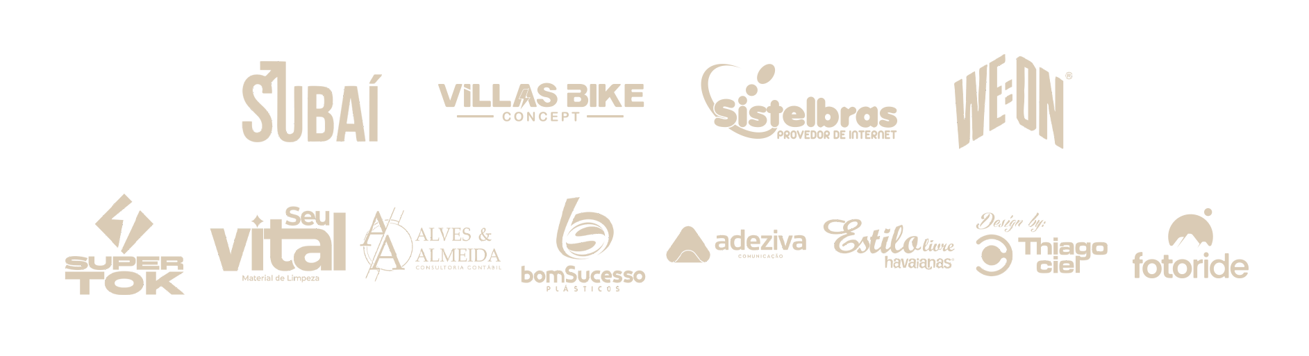 Parceiros oficiais do Desafio Singletrack: Villas Bike Concept, Subaí, Estilo Livre Havaianas e Fotoride
